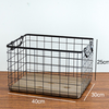 Japanese-style home wrought iron storage box Grocery storage basket wrought iron debris storage storage basket