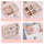 Women's Mini Earrings Rings Jewelry Box Useful Makeup Organizer With Zipper Travel Portable Jewelry Box