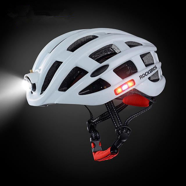 Light Cycling Helmet USB Rechargeable Bike Ultralight Helmet Intergrally-Molded Mountain Road Bicycle Mtb Helmet