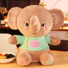 Cartoon elephant plush toy figurine