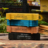 Grocery Desktop Distressed Long Strip Wooden Storage Box Succulent Potted Letter Box Flower Device