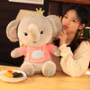 Cartoon elephant plush toy figurine