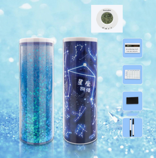 Quicksand Translucent  Multifunction Cylindrical Pencil Box