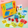 Wooden Expression Magic Face Puzzles Building Block