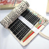 Canvas Pencil Wrap Roll Up Pencil Case For Coloring Pencil