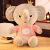 Cartoon elephant plush toy figurine