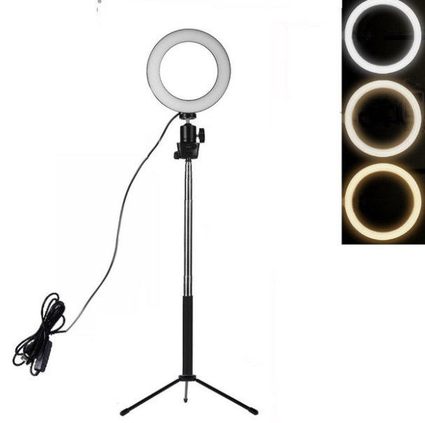 Compatible with Apple, Lifting ring LED fill light, flash photography light, floor tripod