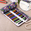 Canvas Pencil Wrap Roll Up Pencil Case For Coloring Pencil