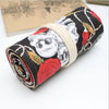 Canvas Pencil Wrap Roll Up Pencil Case For Coloring Pencil