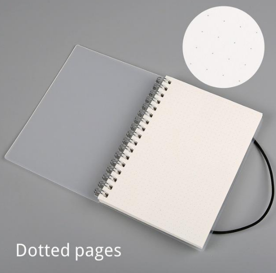 Plastic Cover Bound Spiral Coil Notebook