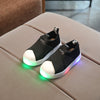 Children's Sports Shoes LED Lighting Shoes Shiny Shell Head Children's Shoes