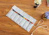 Canvas Pencil Wrap Roll Up Pencil Case For Coloring Pencil